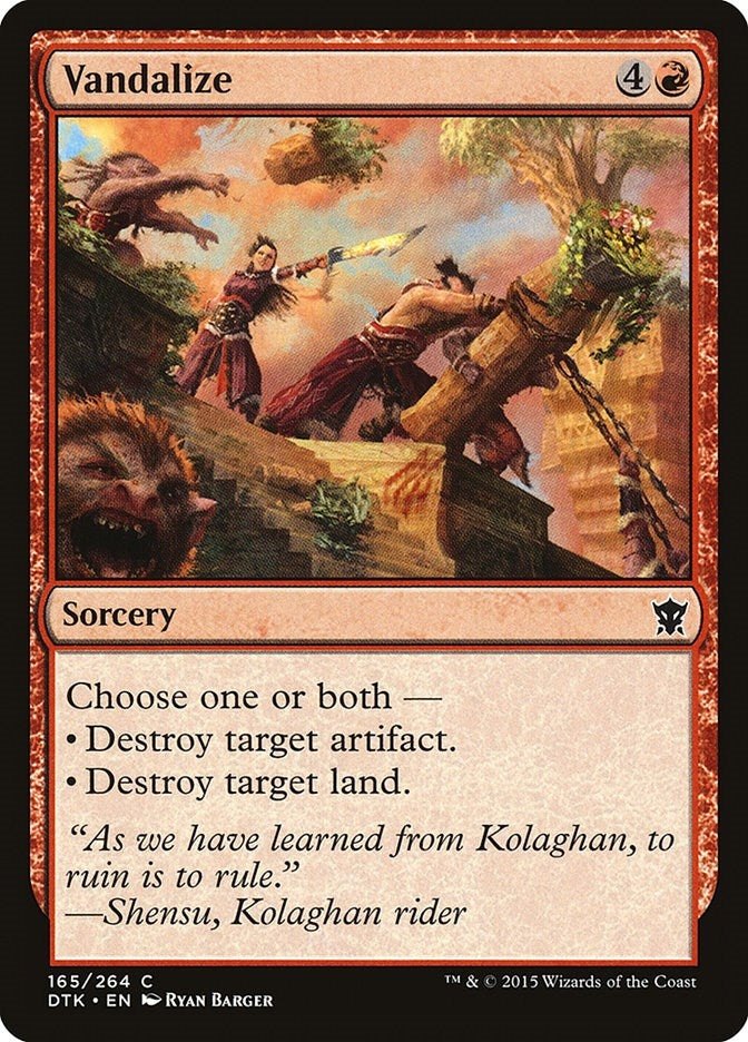 Image for Vandalize (165) - Magic: The Gathering