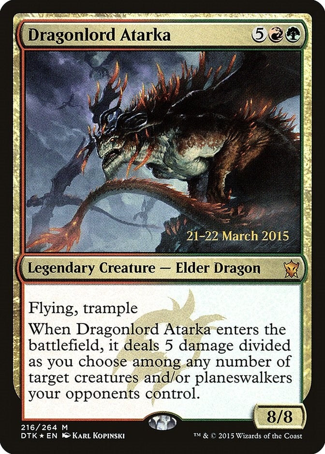 Dragonlord Atarka (216) (Prerelease Cards)