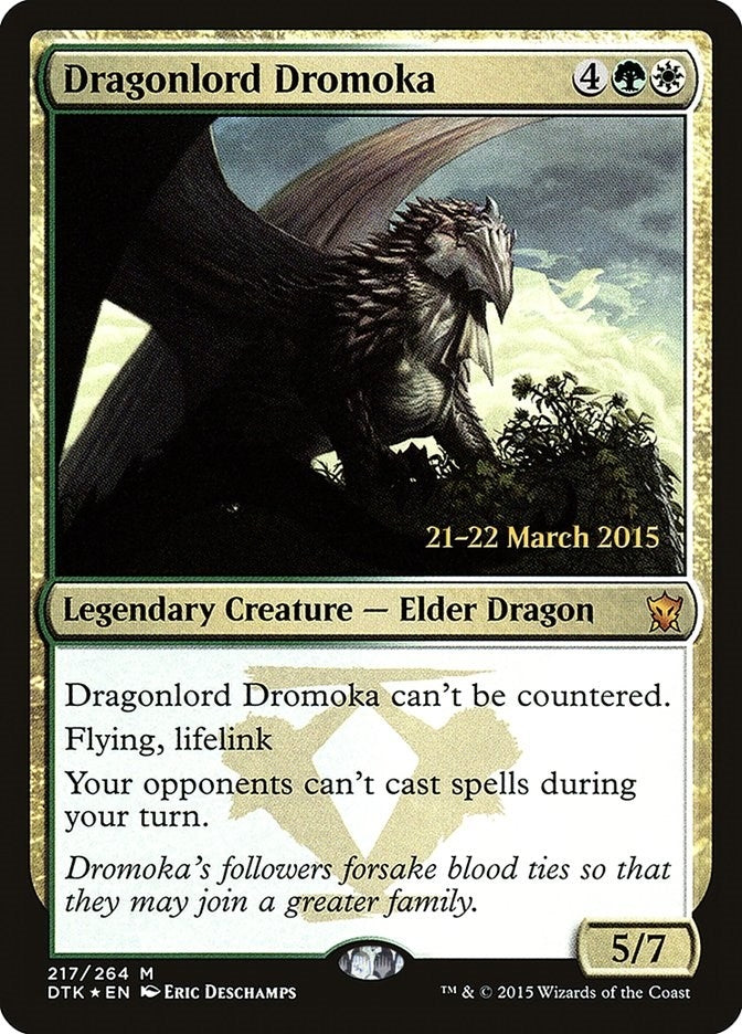 Dragonlord Dromoka (217) (Prerelease Cards)