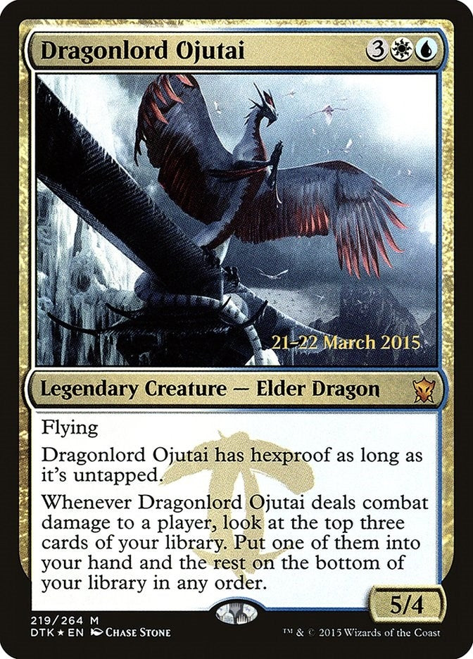 Dragonlord Ojutai (219) (Prerelease Cards)