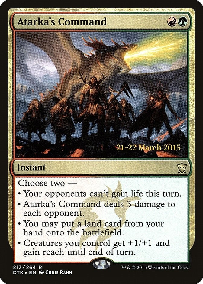Atarka's Command (213) (Prerelease Cards)