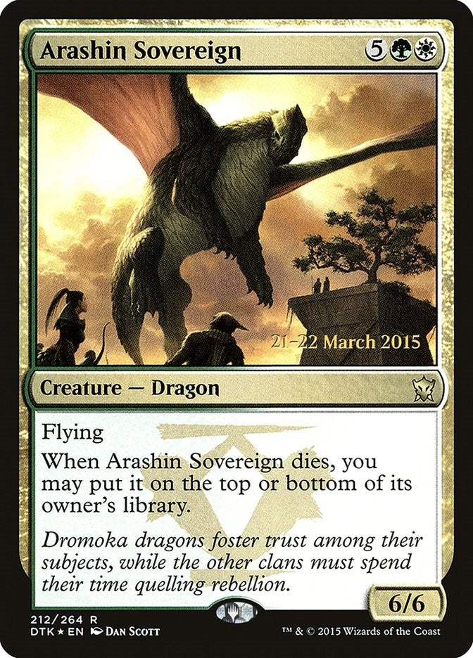 Arashin Sovereign (212) (Prerelease Cards)