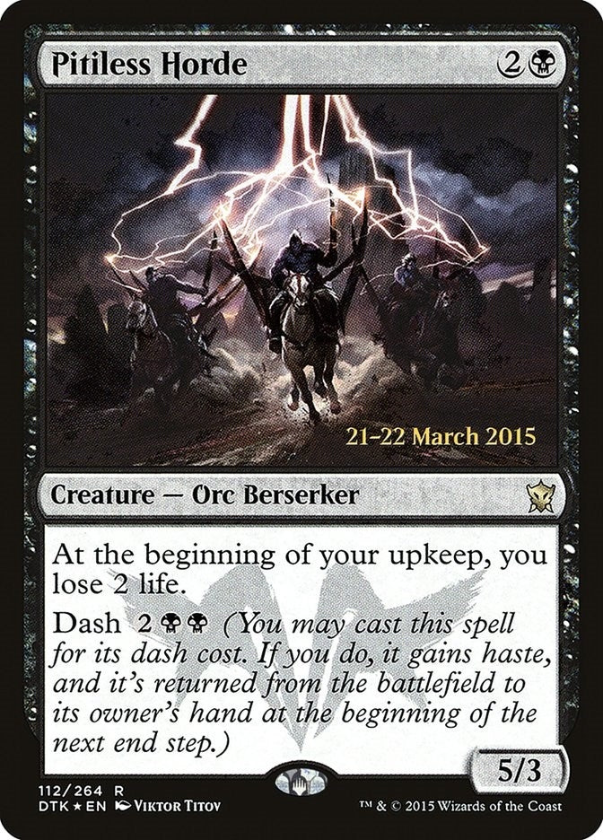 Pitiless Horde (112) (Prerelease Cards)
