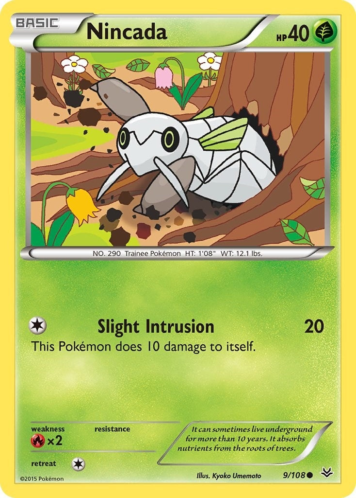 Image for Nincada (9/108) (XY - Roaring Skies) - Pokemon