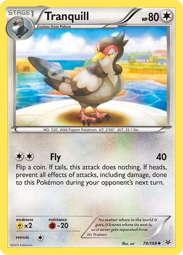 Image for Tranquill (79/108) (XY - Roaring Skies) - Pokemon