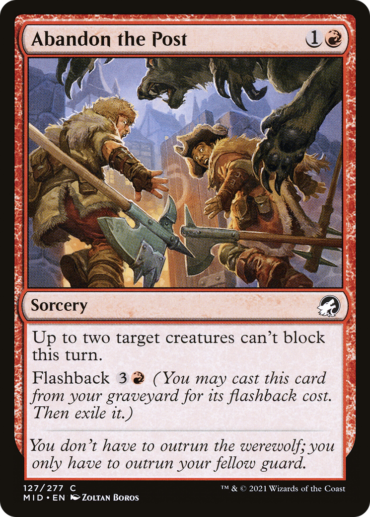 Abandon the Post (127) (Innistrad: Midnight Hunt)