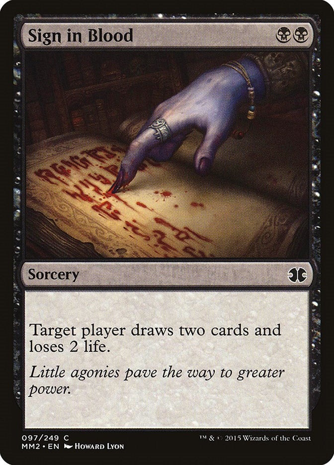 Sign in Blood (97) (Modern Masters 2015)