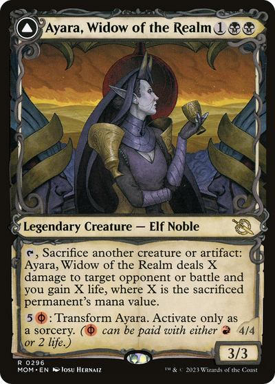 Ayara, Widow of the Realm (Showcase) (296) (March of the Machine)