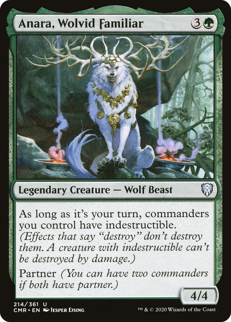 Anara, Wolvid Familiar (214) (Commander Legends)