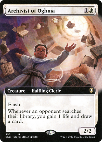 Archivist of Oghma (Extended Art) (553) (Commander Legends: Battle for Baldur's Gate)