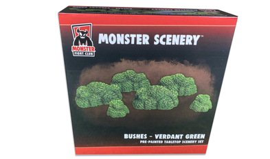 Monster Scenery: Bushes-Verdant Green