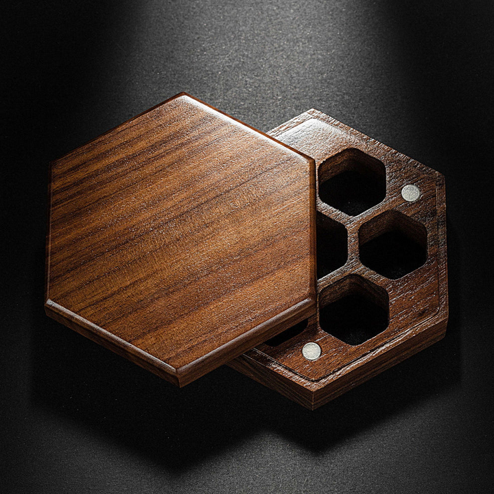 Wooden Hex-Dice Box