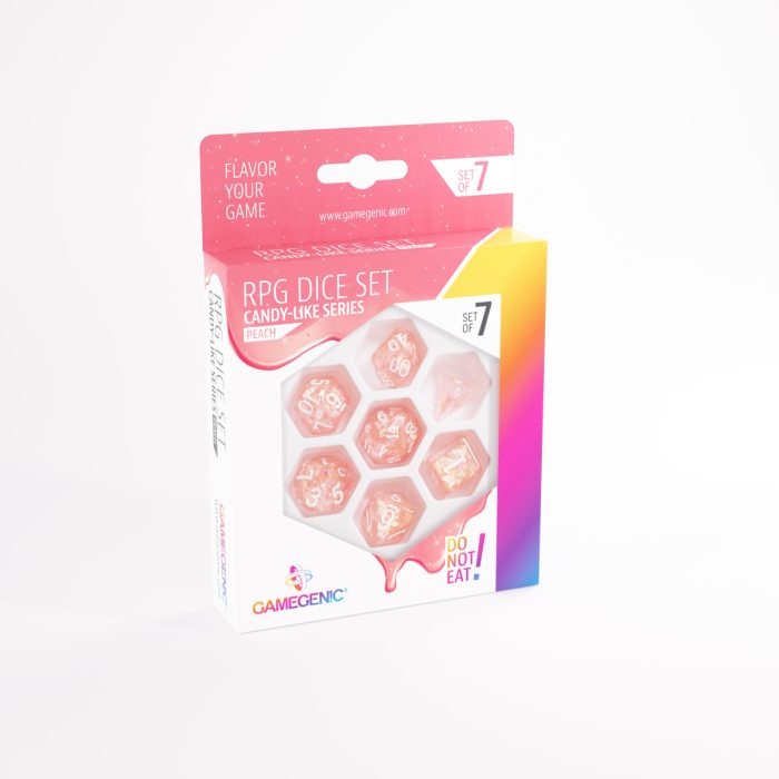 Candy-like Series - Peach - RPG Dice Set (7pcs)
