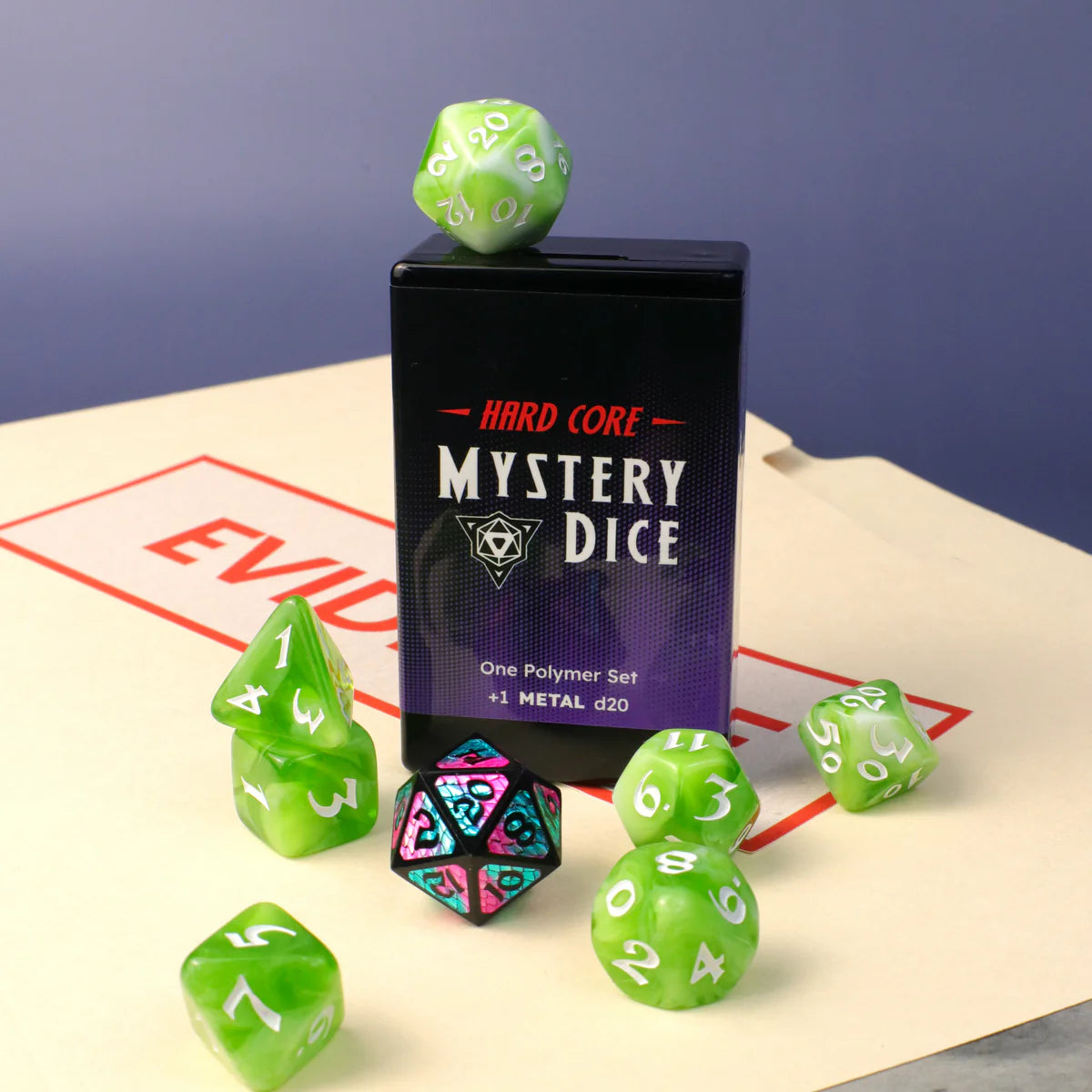 Die Hard Dice 8pc RPG Set - Hard Core Mystery Dice