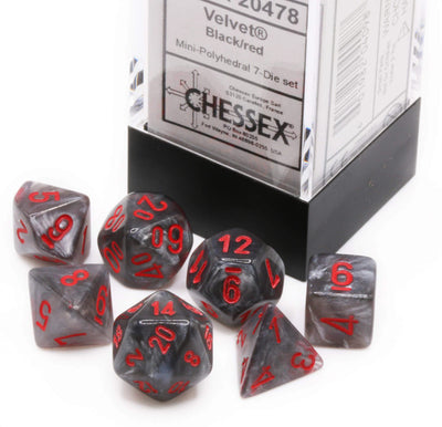 Velvet Mini 7 Die Set Black/red