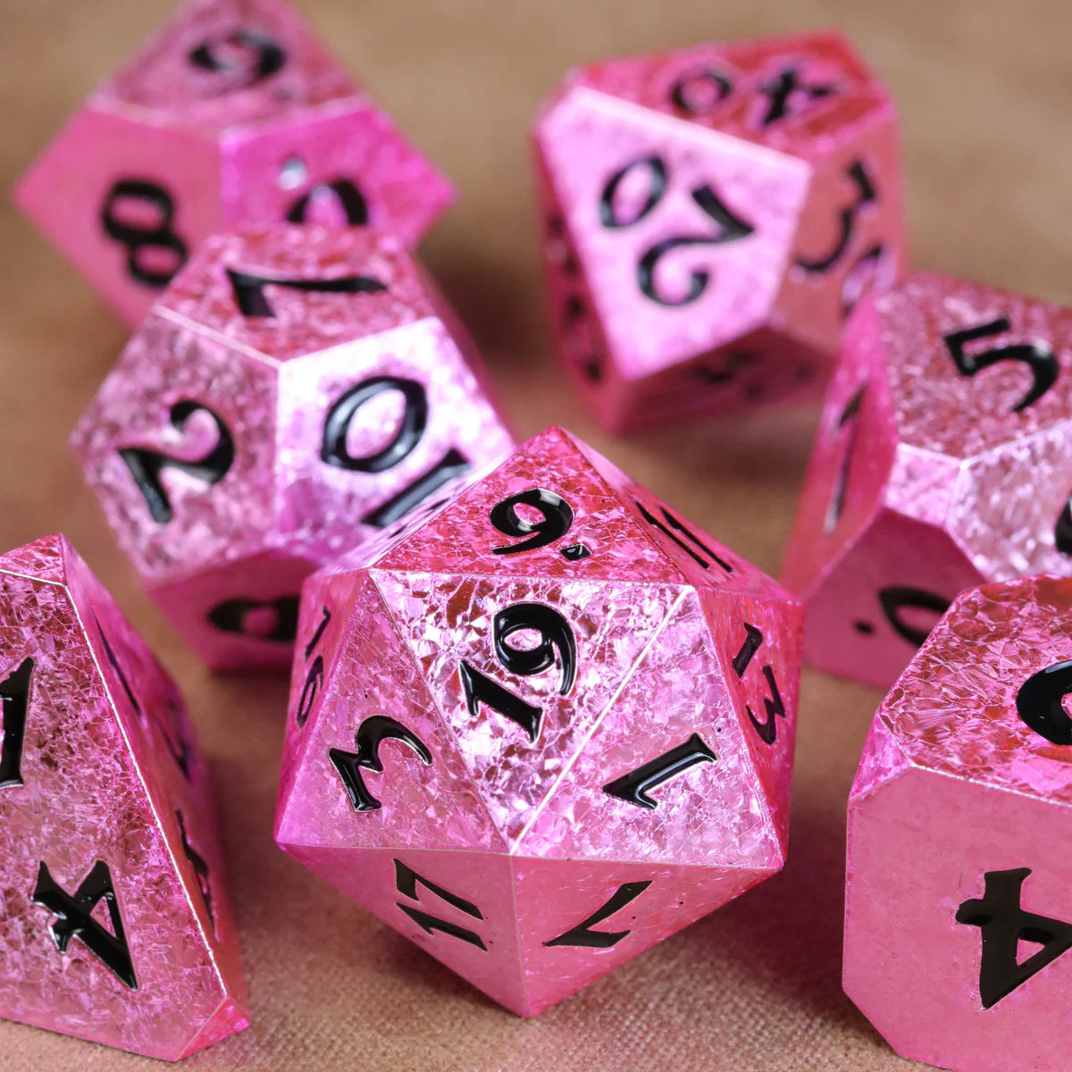 Die Hard Dice 7pc RPG Set - Rosefire Fury