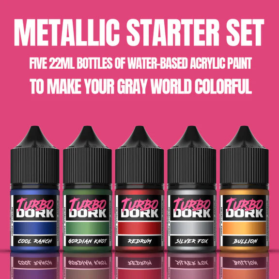Turbo Dork Paints : Metallics Starter Set