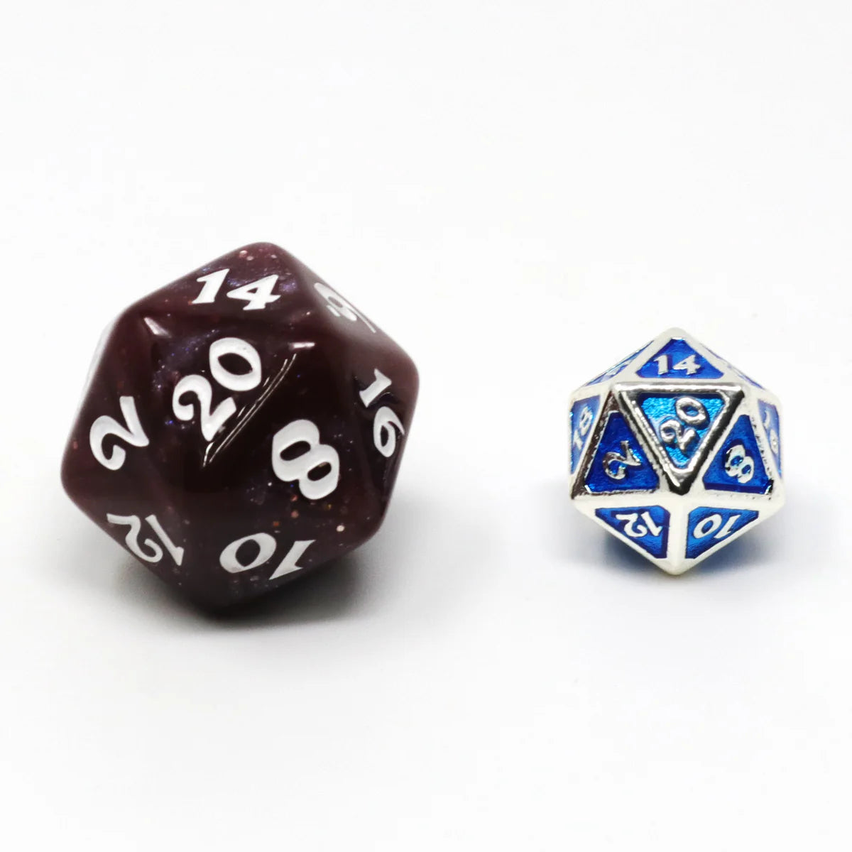 Die Hard Dice Critlings 7pc Mini RPG Set - Platinum Aquamarine