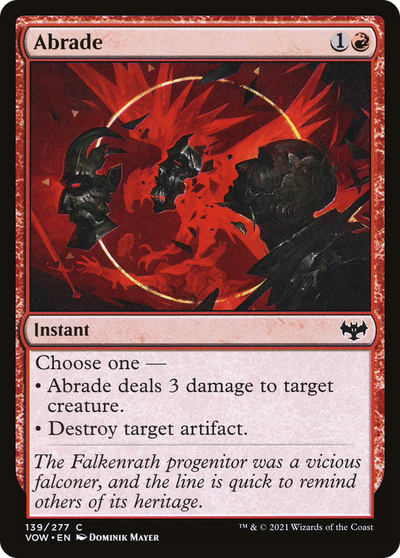 Abrade (139) (Innistrad: Crimson Vow)