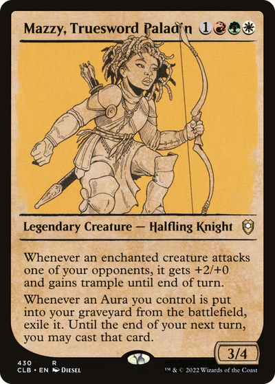 Mazzy, Truesword Paladin (CLB-430) - Commander Legends: Battle for Baldur's Gate: (Showcase)