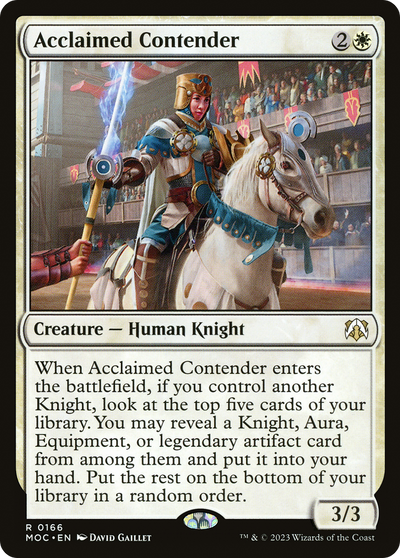 Acclaimed Contender (166) (Commander: March of the Machine)