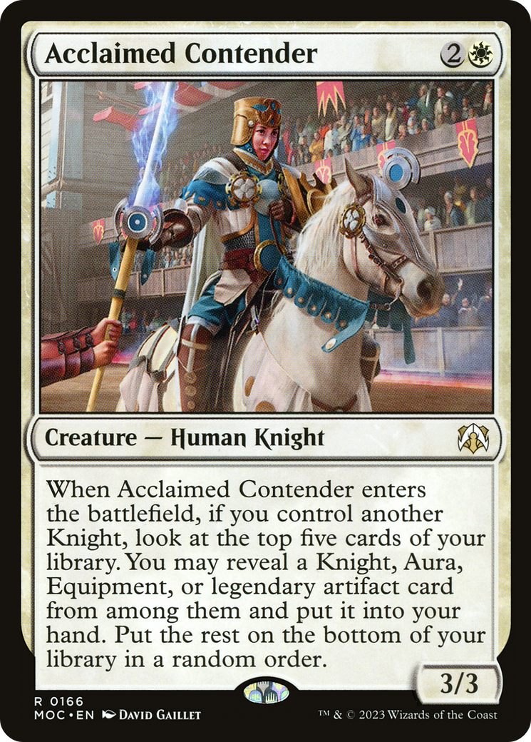Acclaimed Contender (166) (Commander: March of the Machine)