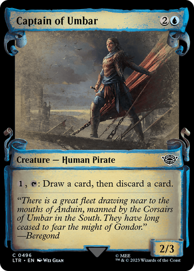 Captain of Umbar (LTR-496) - The Lord of the Rings: Tales of Middle-earth: (Showcase) Foil