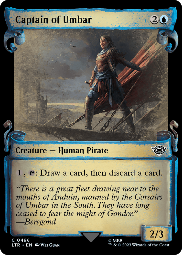 Captain of Umbar (LTR-496) - The Lord of the Rings: Tales of Middle-earth: (Showcase) Foil