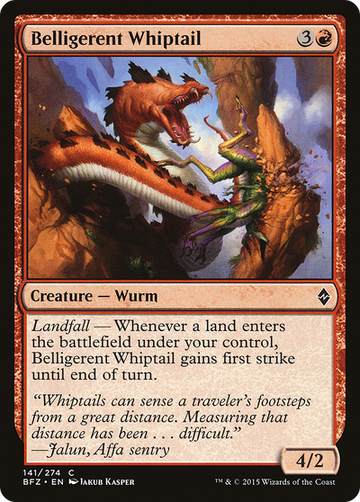 Belligerent Whiptail (141) (Battle for Zendikar)