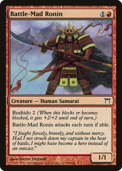 Battle-Mad Ronin (156) (Champions of Kamigawa)
