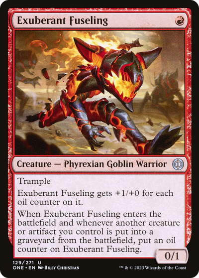 Exuberant Fuseling (ONE-129) - Phyrexia: All Will Be One Foil
