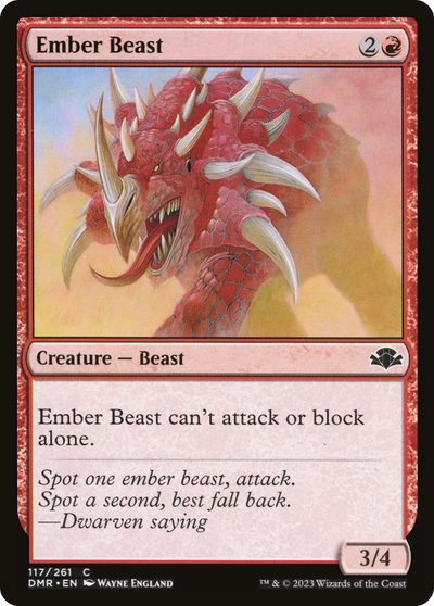 Ember Beast (DMR-117) - Dominaria Remastered
