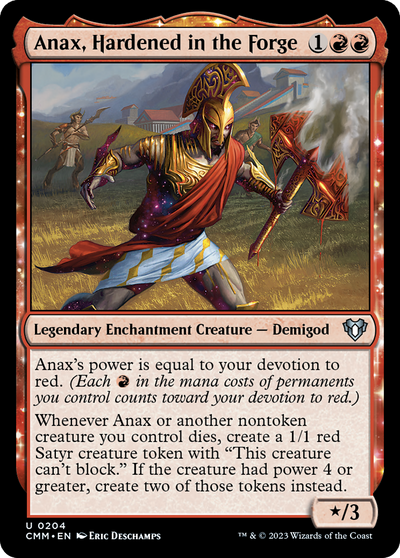 Anax, Hardened in the Forge (204) (Commander Masters)