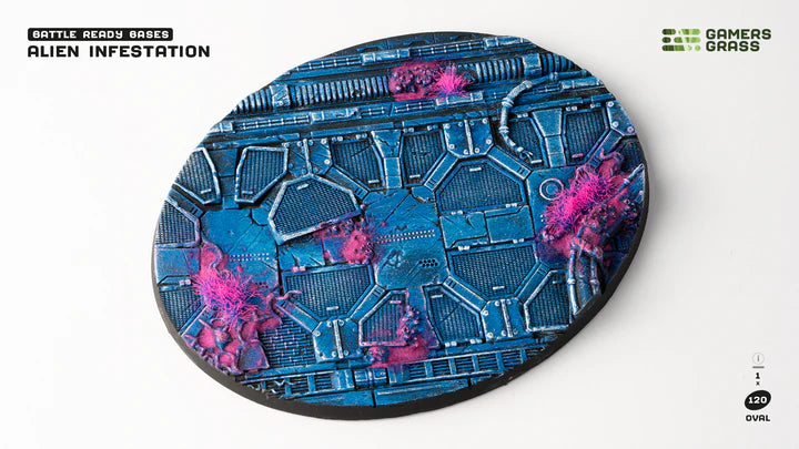 GamersGrass - Bases - Alien Infestation 120mm - Oval