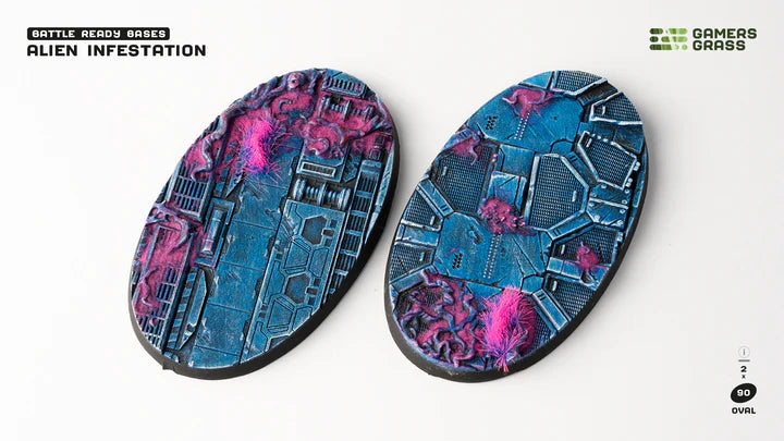 GamersGrass - Bases - Alien Infestation 90mm - Oval