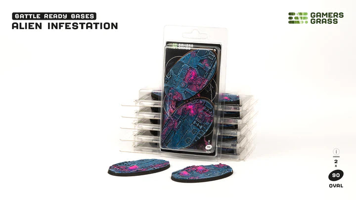 GamersGrass - Bases - Alien Infestation 90mm - Oval