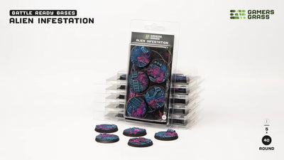 GamersGrass - Bases - Alien Infestation 40mm - Round