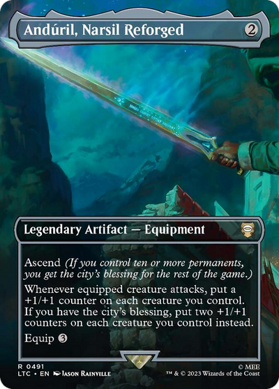 Anduril, Narsil Reforged (Borderless) (491) (Commander: The Lord of the Rings: Tales of Middle-earth)
