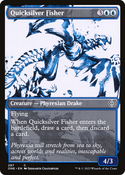 Quicksilver Fisher (ONE-287) - Phyrexia: All Will Be One: (Showcase) Foil