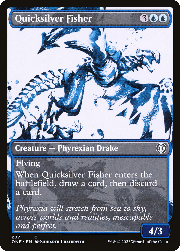 Quicksilver Fisher (ONE-287) - Phyrexia: All Will Be One: (Showcase) Foil