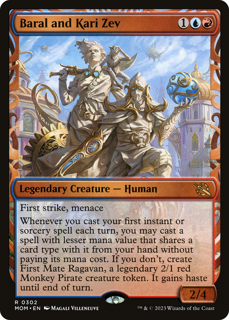 Baral and Kari Zev (Showcase) (302) (March of the Machine)