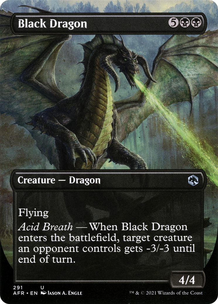 Black Dragon (Borderless) (291) (Adventures in the Forgotten Realms)