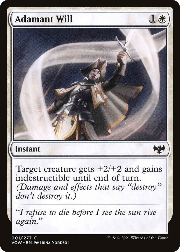 Adamant Will (1) (Innistrad: Crimson Vow)