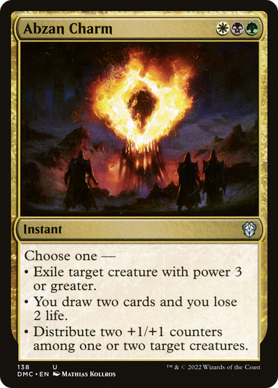 Abzan Charm (138) (Commander: Dominaria United)