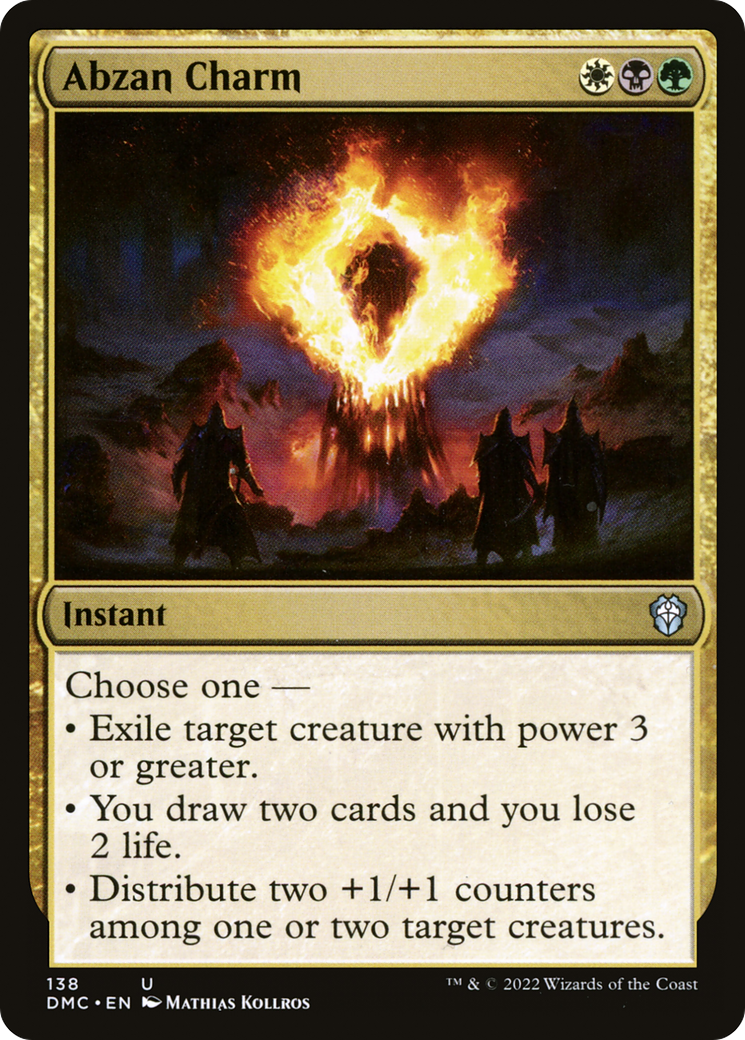 Abzan Charm (138) (Commander: Dominaria United)