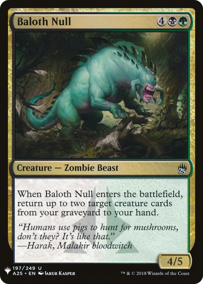 Baloth Null (197) (The List Reprints)