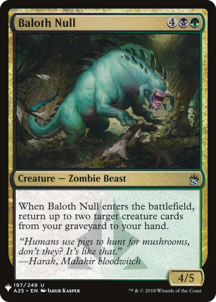 Baloth Null (197) (The List Reprints)