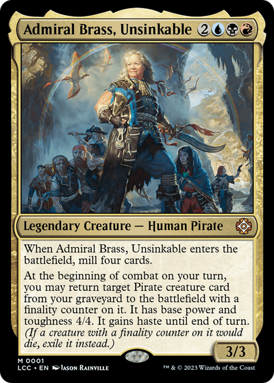 Admiral Brass, Unsinkable (1) (Commander: The Lost Caverns of Ixalan)
