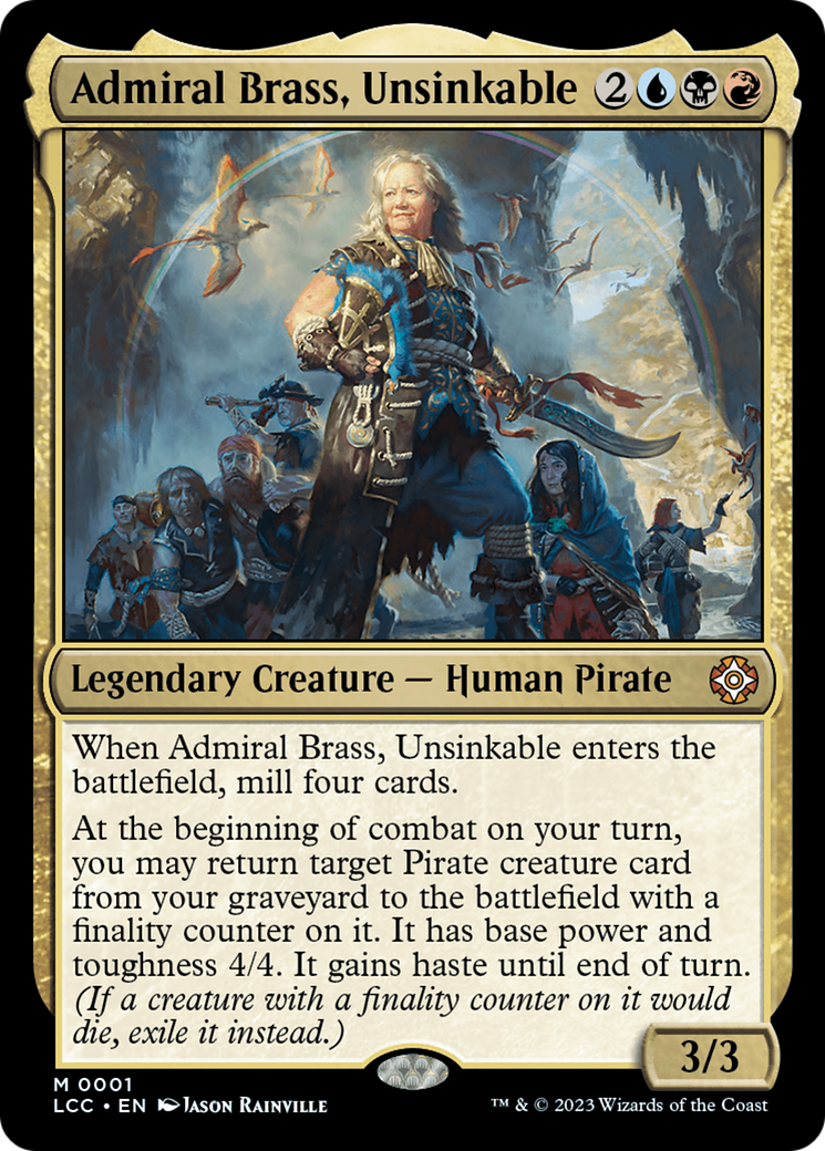 Admiral Brass, Unsinkable (1) (Commander: The Lost Caverns of Ixalan)