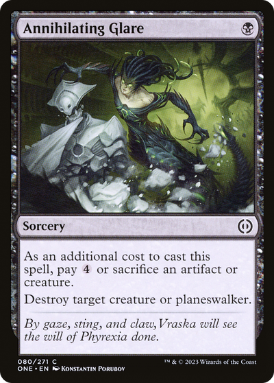 Annihilating Glare (80) (Phyrexia: All Will Be One)